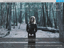Tablet Screenshot of melissavanfleet.com